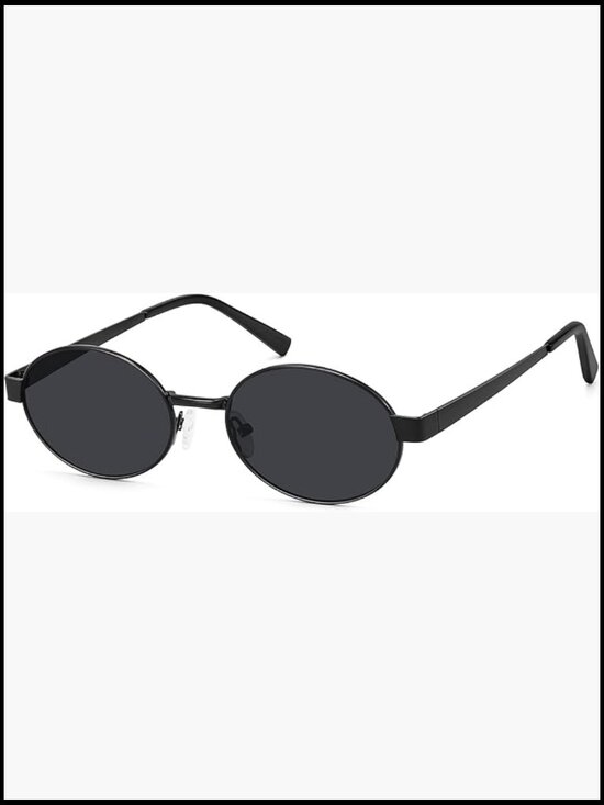 Retro Oval Sunglasses with Metal Frame UV400 Protection Unisex main image 5
